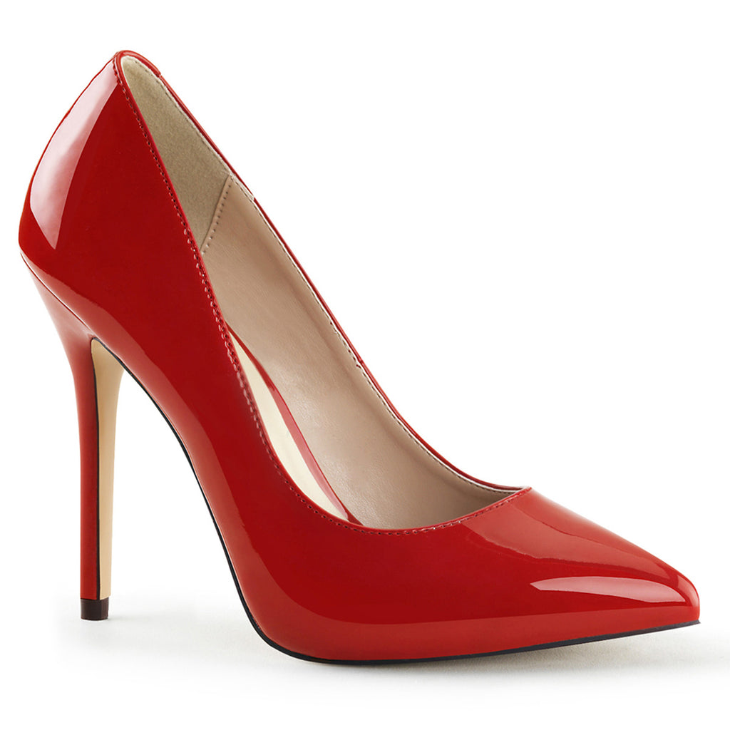 Amuse 20 Red Patent Pump 5" Heels - Direct - Totally Wicked Footwear
