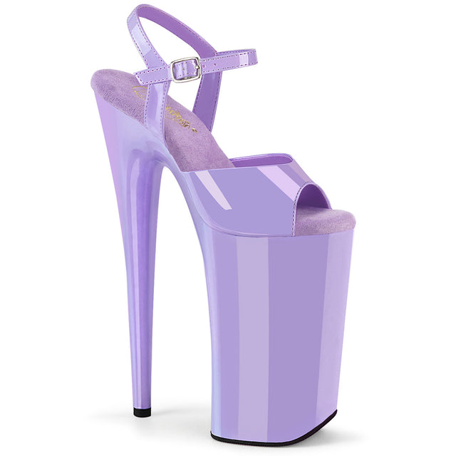 Beyond 009 Lilac Purple 10" Platform Heel Sandals - PLEASER DIRECT - Totally Wicked Footwear