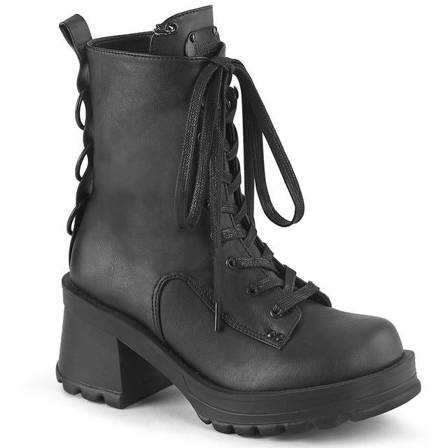 Bratty 50 Buckle Strap Ankle Boots  - Demonia Direct - Totally Wicked Footwear