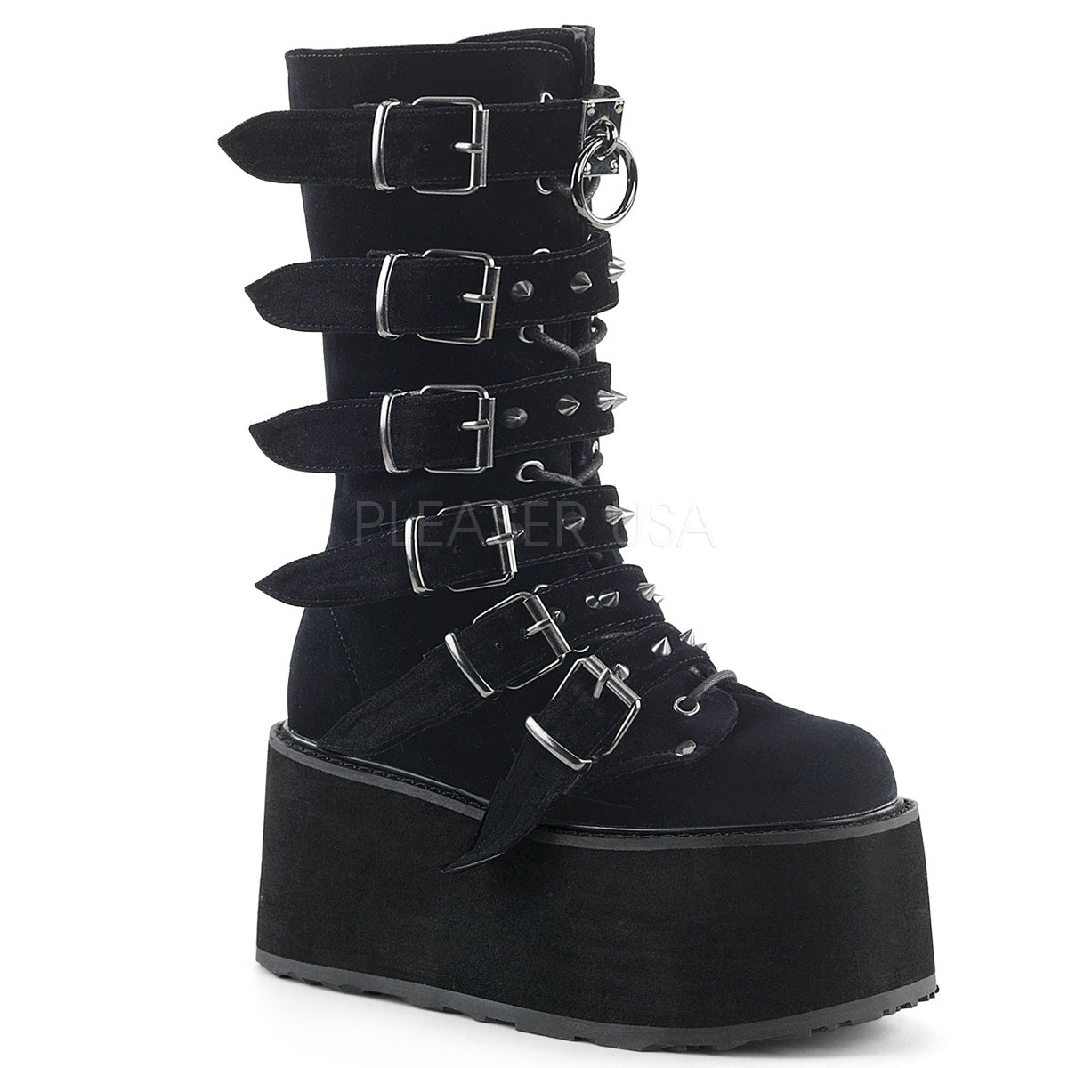 Demonia black platform boots best sale