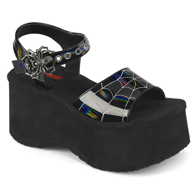 Funn 10 Platform Sandals  - Demonia Direct - Totally Wicked Footwear