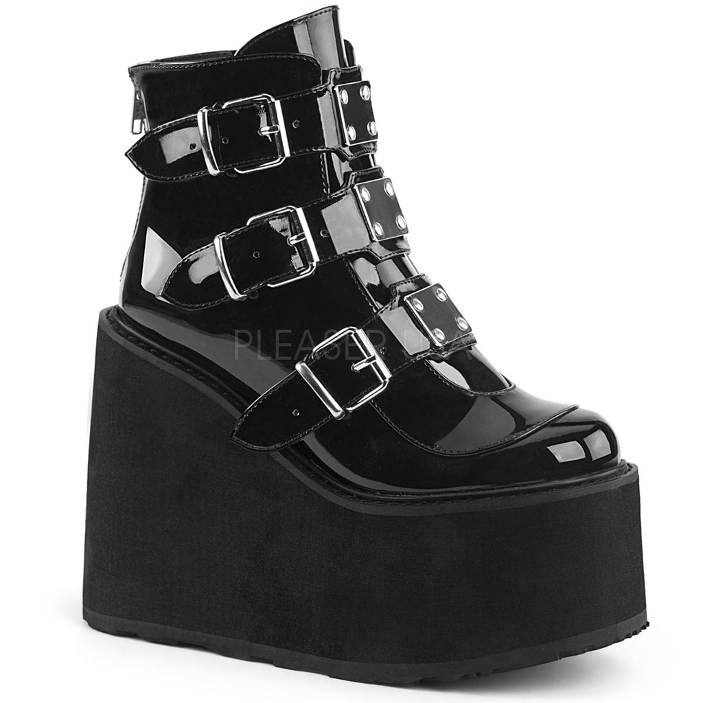 ASHES-57 Demoniacult Alternative Footwear Women's Ankle Boots
